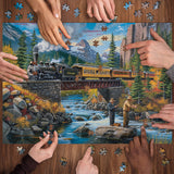Stream Fishing Jigsaw Puzzle 1000 Pieces