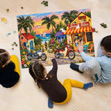 Sunset Seaside Stop Jigsaw Puzzle 1000 Pieces