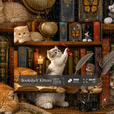 Bookshelf Kittens Jigsaw Puzzle 1000 Pieces