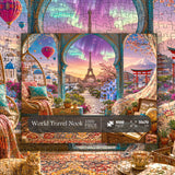 World Travel Nook Jigsaw Puzzle 1000 Pieces