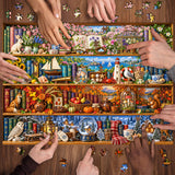 Four Seasons Bookshelf Jigsaw Puzzle 1000 Pieces