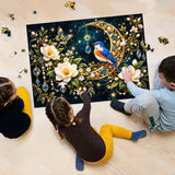 Moonlit Bluebird Jigsaw Puzzle 1000 Pieces