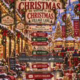 Christmas Village Lane Jigsaw Puzzle 1000 Pieces