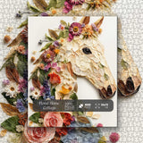Floral Horse Collage Jigsaw Puzzle 1000 Pieces