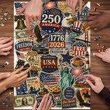 USA Vintage Stickers Jigsaw Puzzle 1000 Pieces