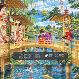 Tea by the Koi Pond Jigsaw Puzzle 1000 Pieces