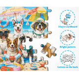 Seaside Fluffy Party Jigsaw Puzzle 1000 Pieces