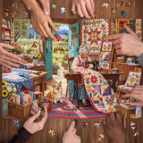 Country Quilt Cottage Jigsaw Puzzle 1000 Pieces