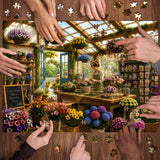 Floral Art Cottage Jigsaw Puzzle 1000 Pieces