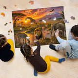 Serengeti Sunset Jigsaw Puzzle 1000 Pieces