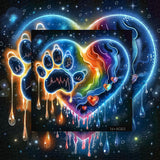 Neon Heart Trails Jigsaw Puzzle 1000 Pieces