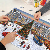 Christmas Eve Hustle Jigsaw Puzzle 1000 Pieces