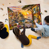 Cinque Terre Sunset Terrace  Jigsaw Puzzle 1000 Pieces
