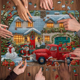 Snowy Cozy Home Jigsaw Puzzle 1000 Pieces