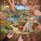 Garden Reading Jigsaw Puzzle 1000 Pieces