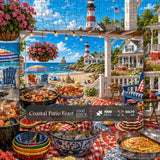 Coastal Patio Feast Jigsaw Puzzle 1000 Pieces