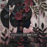 Floral Silhouette Jigsaw Puzzle 1000 Pieces