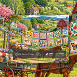 Quilt Farm Days Jigsaw Puzzle 1000 Pieces