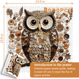 Button Owl Jigsaw Puzzle 1000 Pieces