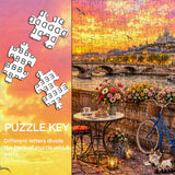 Seine at Sunset Jigsaw Puzzle 1000 Pieces