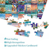 BBLOLDIN® World Land Monces de Viaje Jigsaw Puzzle 1000 Piezas