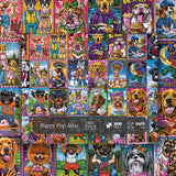 Happy Pup Atlas Jigsaw Puzzle 1000 Pieces