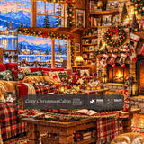 Cozy Christmas Cabin Jigsaw Puzzle 1000 Pieces