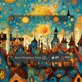 Starry Whimsical Town Jigsaw Puzzle 1000 Pieces