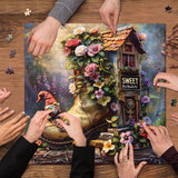 Gnome's Boot Home Jigsaw Puzzle 1000 Pieces