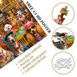 Colorful Paws Café Jigsaw Puzzle 1000 Pieces
