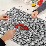 Ink Rooster Jigsaw Puzzle 1000 Pieces