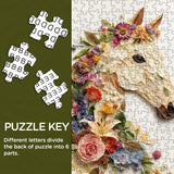 Floral Horse Collage Jigsaw Puzzle 1000 Pieces
