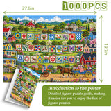 Patchwork Harvest Jigsaw Puzzle 1000 Pieces