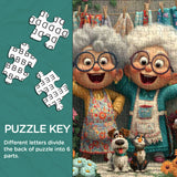 Joyful Grandma Duo Jigsaw Puzzle 1000 Pieces