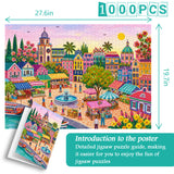 Sunny Flower Harbor Market Jigsaw Puzzle 1000 Pieces