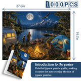 Moonlit Camp Jigsaw Puzzle 1000 Pieces