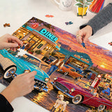 Route 66 Golden Hour Jigsaw Puzzle 1000 Pieces