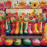 Floral Boots Jigsaw Puzzle 1000 Pieces