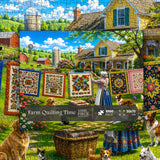 Farm Quilting Time Jigsaw Puzzle 1000 Pieces