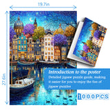 Canal Starry Night Jigsaw Puzzle 1000 Pieces