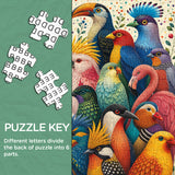 Rainbow Feather Collection Jigsaw Puzzle 1000 Pieces
