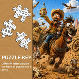 Cowboy Escape Jigsaw Puzzle 1000 Pieces