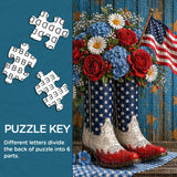 Patriotic Boots Jigsaw Puzzle 1000 Pieces