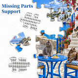 Aegean Cat Haven Jigsaw Puzzle 1000 Pieces