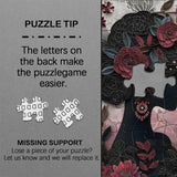 Floral Silhouette Jigsaw Puzzle 1000 Pieces