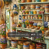 Courtyard Floral Cottage Jigsaw Puzzle 1000 Pieces