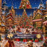 Snowy Bazaar Jigsaw Puzzle 1000 Pieces