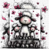 Abstract Sheep Art Jigsaw Puzzle 1000 Pieces