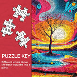 Impasto Art Tree Jigsaw Puzzle 1000 Pieces