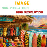 Beach Surf Shop Jigsaw Puzzle 1000 Pieces